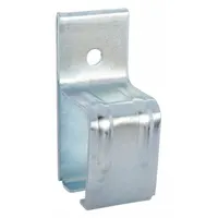 Bracket for supporting hanging door tracks in industrial door applications. Mounts to walls to hold sliding or rolling doors. Height 4-3/4 in, maximum weight capacity 450 lb