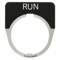 Legend Plate: 30 mm Panel Mounting Size, Half-Round, 1 5/8 in Overall Wd, For Series 10250T (MPN 10250TM31)