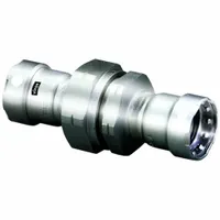 VIEGA MEGAPRESS Crimp Union Fitting: 2 in Pipe x 2 in Pipe Size, Press-fit x Press-fit, FKM (MPN 91950)