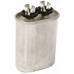 Motor capacitor for Blodgett ovens. Provides electrical boost to start and run the oven fan motor, supporting air circulation and even heating in commercial baking applications.