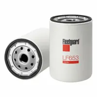 FLEETGUARD Oil Filter: 13/16"-16 Thread Size, 5 7/16 in Overall Ht, 5 7/16 in Overall Lg, Oil (MPN LF653)