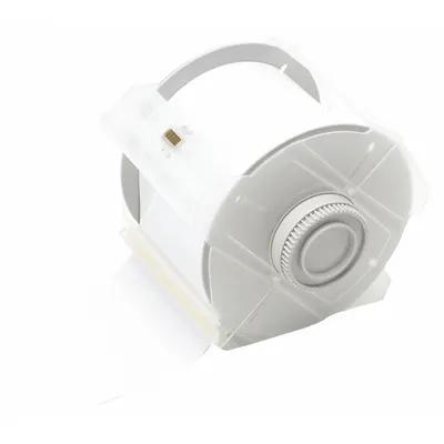 BRADY Continuous Label Stock: 2 1/2 in x 50 ft, Polyester, White (Gloss) - Brady Thermal Transfer Continuous Tag Rolls