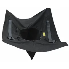 This frameless insert street drain filter captures oil and sediment from runoff. It has an oil capacity of 1.55 gallons and a sediment capacity of 40 pounds. The filter stands 18 inches high and includes an overflow port for enhanced functionality.
