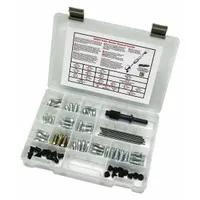 SUR&R Brake Bleeder Kit: Brake Bleeder Kit, 1/4 in/3/8 in/5/16 in/7/16 in/M10/M7/M8 Thread Size (MPN BB007)