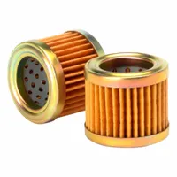 Cartridge fuel filter with 1 in inside diameter, 1 5/8 in outside diameter, and 6 in overall length. Interchanges with Baldwin PF7824. Used in diesel fuel systems to remove contaminants, suitable for heavy-duty equipment applications