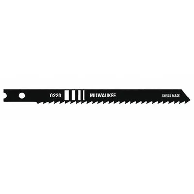 MILWAUKEE Jigsaw Blade: 10, 4 in Blade Lg, Bi-Metal, Bi-Metal, U Shank, Metal/Plastic/Wood - Metal-Cutting Blades
