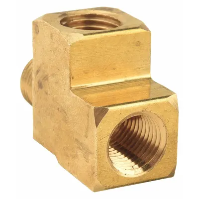 OEM CA2745 Brass Threaded Pipe Tee, 1/2 in x 1/2 in x 1/2 in, 1,000 psi, 2 1/8 in Lg - Threaded High-Pressure Pipe Fittings for Potable Water