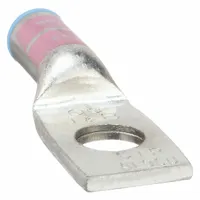 Compression Lug: 1/2 in Stud Size, 2 AWG / 2 AWG For Wire Sizes, Solid/Stranded Wire Type, Long (MPN 60120)