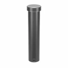 Steel clevis pin with 7/8 in diameter and 4 in shank length. Used to connect a clevis to a rod or eyelet, forming a pivot joint in mechanical linkages. Suitable for industrial machinery, agricultural equipment, and material handling systems.