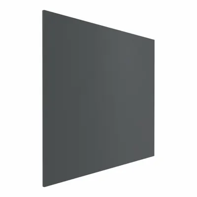 HADRIAN Partition Panel: Solid Plastic HDPE, Plastic, Slate, 55 in Ht, 70 in Wd - Panels & Panel Posts for Bathroom Partitions