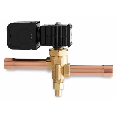Parker Refrigerant Solenoid Valve: 5/8 in Female Sweat, 0.3 in Port Size, Normally Closed - Refrigeration Solenoid Valves