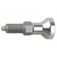 KIPP Indexing Plunger: Nonlocking, SS, 3/4"-16 Thread, 15 N to 39 N Nose Force (MPN K0632.111412AO)