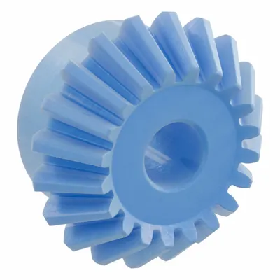 KHK GEARS Bevel Gear: Straight, Gear Ratio 1.5, Module m 1.5, 20 Teeth, Nylon - Straight Teeth Metric Bevel Gears & Pinions