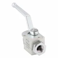 PARKER Hydraulic Ball Valve: Lockable, 4.53 in Handle Lg, Two Positions, Two-Way Ways, 1/4 in NPT (MPN BVHP04NSS1NA)