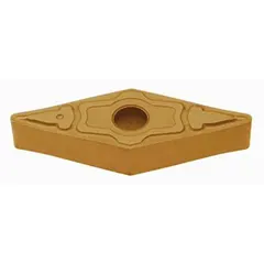 Diamond indexable turning insert for metal-cutting operations on lathes. Used to shape workpieces in turning processes. Available in VNMG160404-TS and VNMG160404 geometries.