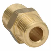 LEGRIS Metal Pipe Straight: Straight, 1/8 in x 1/8 in, Male NPT Threaded x Male BSPT Threaded (MPN 0121 11 10)