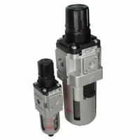 SMC Filter Regulator: AW-D Series, 1/2 in G, 5 micron, 1 MPa Max Op Pressure, Auto Drain (MPN AW40-F04-D)
