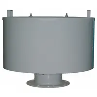 SOLBERG Filter Silencer: 8 in Flange Inlet Size, 1,800 cfm, 23 in Overall Ht, 28.5 in Outside Dia (MPN F-385P-800F)