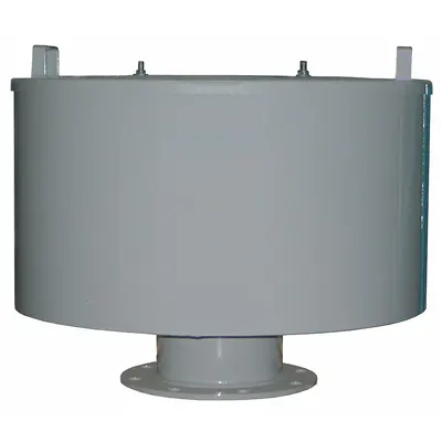 SOLBERG Filter Silencer: 8 in Flange Inlet Size, 1,800 cfm, 23 in Overall Ht - Air Compressor Intake Filters & Silencers