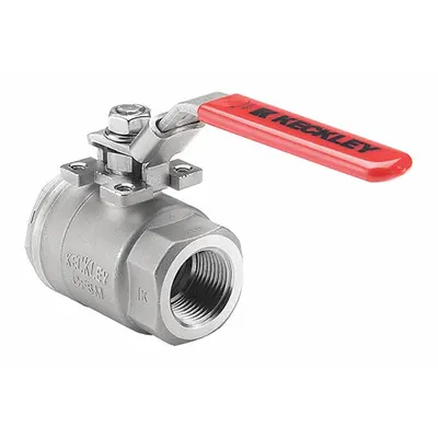 KECKLEY Manual Two-Way Ball Valve: 2 1/2 in, Stainless Steel, Straight, FNPT x FNPT - Stainless Steel Ball Valves