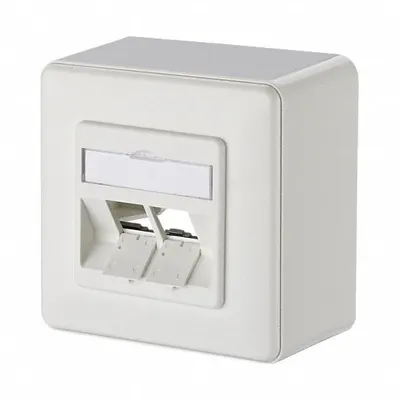 METZ CONNECT Wall Outlet: AP, GD-Zn (Zinc Die-Cast), Individual Keystone Modules - Voice & Data Housings, Panels & Connector Components