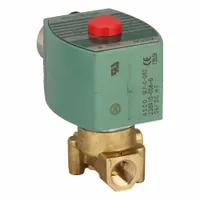 REDHAT Solenoid Valve: 2-Way, Normally Closed, 1/4 in Pipe Size, 24V DC, High Flow, Brass Body (MPN 8262H232)
