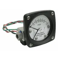 MIDWEST INSTRUMENT Differential Pressure Gauge & Switch: Back, 1/4 in NPT Female, 120, 2 1/2 in Dial (MPN 120AA-00-O-AA-75P)