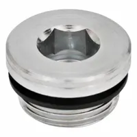 JW WINCO GN749-M27X2-A THREADED PLUG W/NBR SEAL: Steel, NBR Seal, Metric Fine, M27x2 Thd