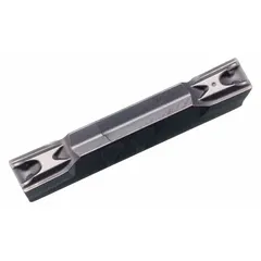 This indexable grooving insert is designed for precision grooving, parting, and profiling operations on CNC lathes and turning centers. Its geometry promotes efficient chip control and surface finish in metalworking applications.