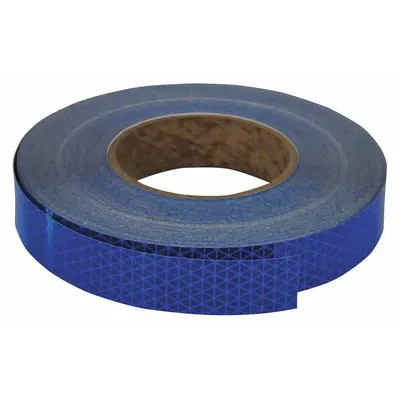 ORALITE Reflective Tape: Construction/Emergency Vehicles/Utility, Blue, 1 in Wd - Vehicle Reflective Tapes