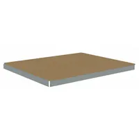 TENNSCO Shelf: 72 in x 42 in, 1,750 lb Load Capacity, Particleboard, Gray, Shelf (MPN ZLES-7242D)