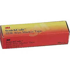 Black on white polyester film replacement roll for wire marker dispensers. Supplied with 576 labels per pack, legend L, rated for -40°F to 250°F. Suitable for labeling wires and cables in industrial electrical panels, machinery, and control systems.