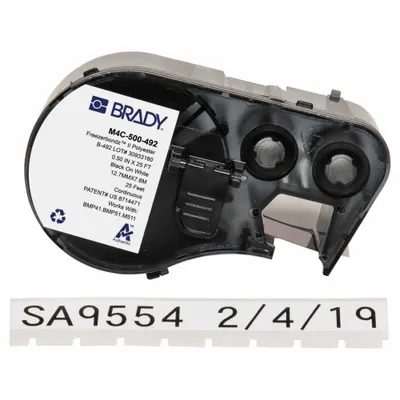 BRADY M4C-500-492 Combined Label and Ribbon Cartridge - Brady Thermal Transfer Continuous Label Roll Cartridges