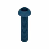 Socket Head Cap Screw: M8x1.25 Thread Size, 40 mm Lg, Button, Blue Phosphate, Alloy Steel, 25 PK (MPN UST187497)