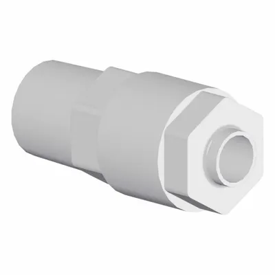 SMC LQ1H2D-MN PFA Compression Tube Fitting, 1/4 in NPT x 5/32 in OD - PFA Compression Tube Fittings