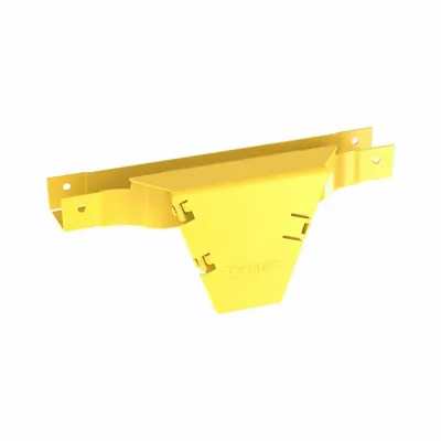 PANDUIT Vertical Tee: Fiberrunner, Yellow, ABS/Polycarbonate - Tees & Elbows for Fiber-Routing Raceways