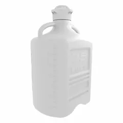 APPROVED VENDOR 13 L Rectangular Dual-Handle Plastic Carboy, 83 mm Screw Cap