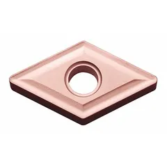 Diamond indexable turning insert for precision machining of non-ferrous materials, composites, and abrasive plastics. Suitable for turning, boring, and facing operations. Part number DNMG431CA315.