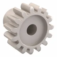 Spur Gear: Module m 0.5, 15 Teeth, 2 mm Bore Dia, Duracon, 20° Pressure Angle, Plain Bore (MPN DS0.5-15)