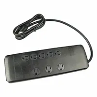 WOODS Surge Protector: 8 Outlets, 6 ft Cord Lg, 3,560 J Rated Energy, 15 A Current, Black, 5-15P (MPN 41618)