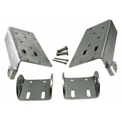 Bottom-mount bracket for securing garage door rollers to the door panel. Designed for a maximum track size of 3 inches. Sold as a 2-pack. Suitable for use in residential and light-commercial garage door systems to guide the door along the track during operation.