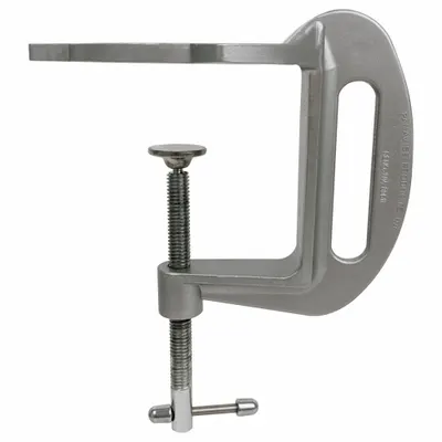 PANAVISE Clamp-On Vise Base: Cast Zinc, 6 15/16 in Overall Lg - Clamp-On Vise Bases