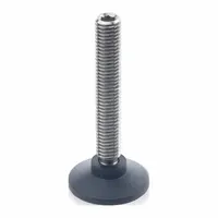 JW WINCO Male-End Leveling Mount: Swiveling Stud, M12 Thread Size, 25 mm, 16 kN Capacity (MPN 638-25-M12-74-NI)