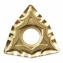 Trigon (W) indexable turning insert with 80° diamond shape, 4.76 mm thickness, and 12.7 mm inscribed circle. CA515 grade coated carbide for medium to finishing cuts on steel, stainless steel, and cast iron. Used for general turning, facing, and profiling operations.