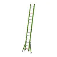 LITTLE GIANT Extension Ladder: 28 ft Ladder Size, Fiberglass, 375 lb Load Capacity, 60 lb Wt (MPN 17228-186)