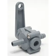 APPROVED VENDOR PVC Ball Valve, 1/2 in, Barb x Barb, Full Port, Lever Handle