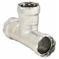 VIEGA MEGAPRESS Crimp Tee Fitting: 1/2 in Pipe x 1/2 in Pipe x 1/2 in Pipe Size, FKM (MPN 95105)