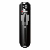 Panel mount digital thermometer with 5-inch probe for temperature measurement from 14°F to 212°F (-10°C to 100°C). Accuracy of +/-1°C. Suitable for HVAC, industrial process control, and environmental chamber monitoring