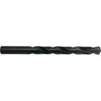 General purpose jobber-length drill bit made from high-speed steel with a black oxide finish. Features a 118° split point for reduced walking and self-centering. Suitable for drilling in steel, stainless steel, and other metals in production and maintenance applications