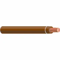 Building Wire: Copper, 4 AWG, 1 Conductors, Stranded, Brown, 1,000 ft Lg, THHN/THWN-2 (MPN 41170202)